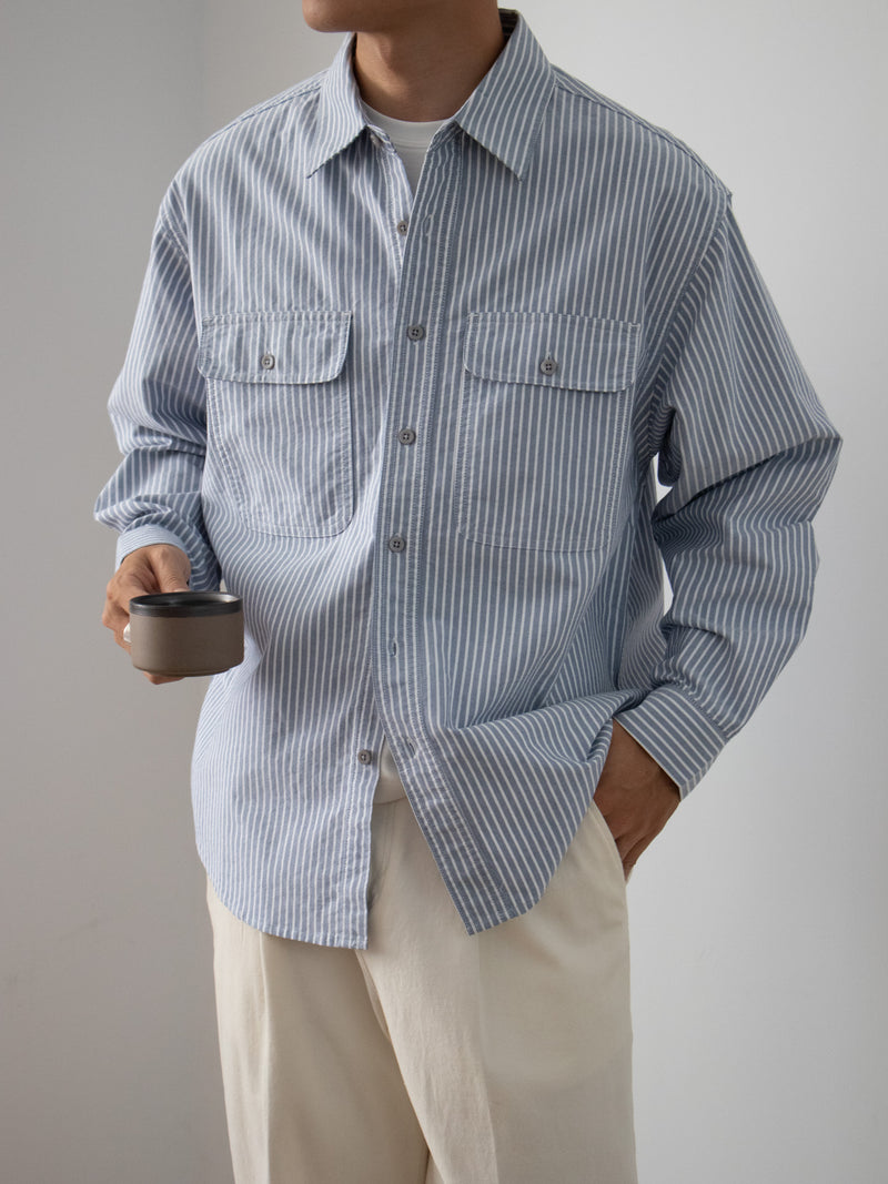 The Refined Striped Cotton Shirt