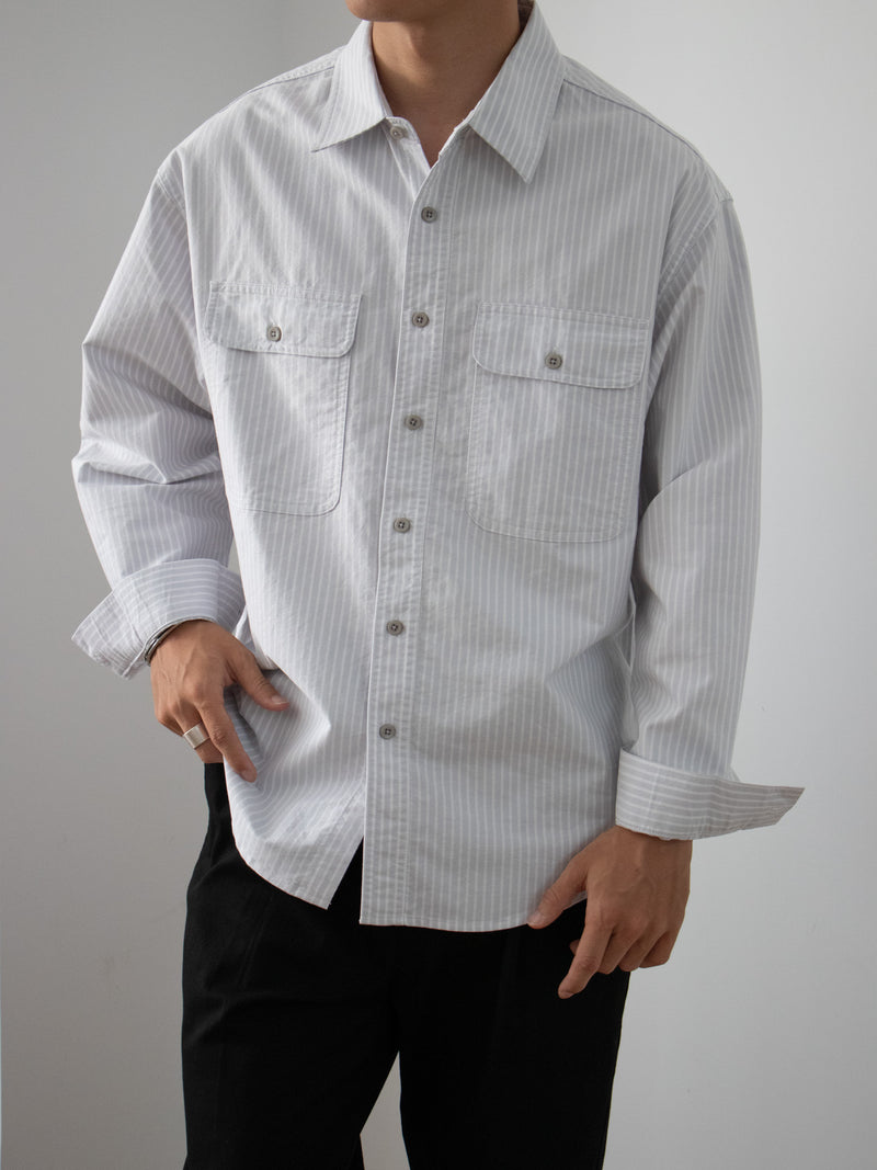 The Refined Striped Cotton Shirt