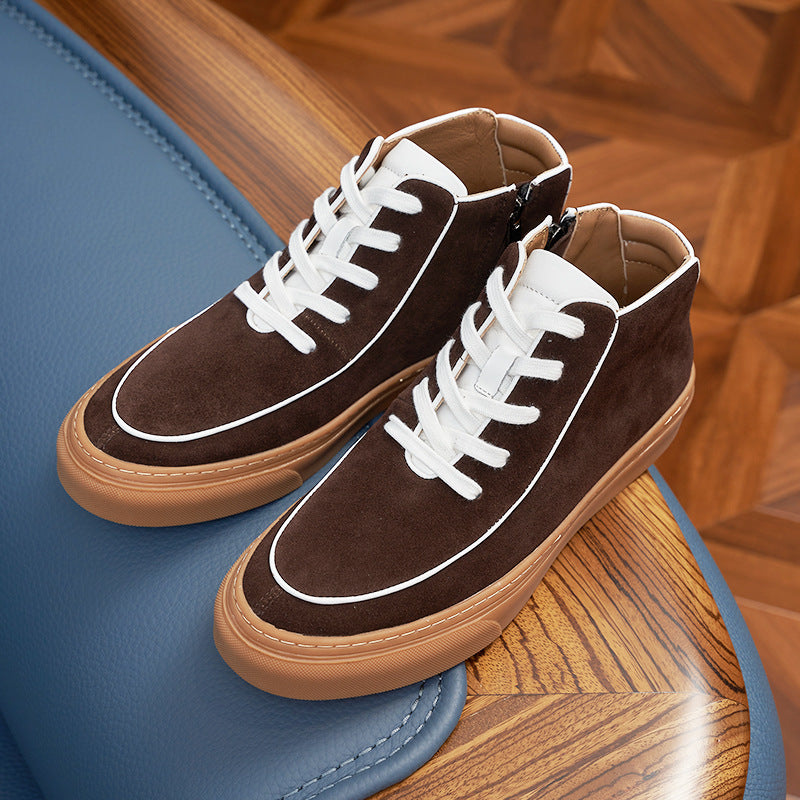 The Urbane High-Top Suede Sneakers