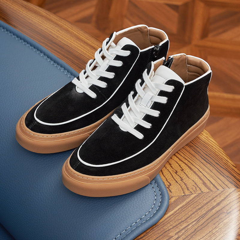 The Urbane High-Top Suede Sneakers