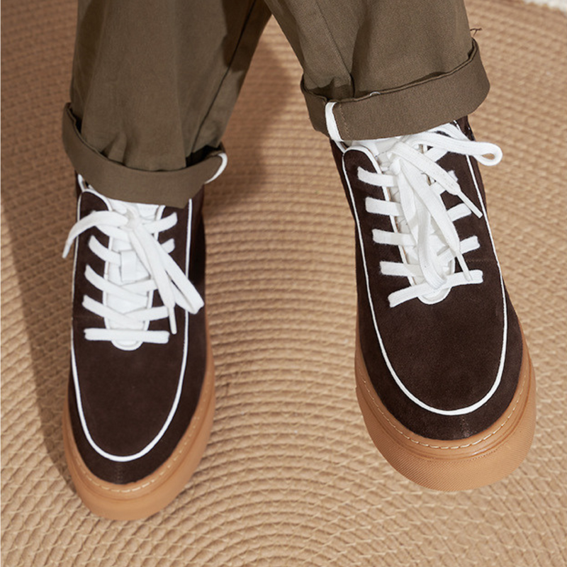 The Urbane High-Top Suede Sneakers