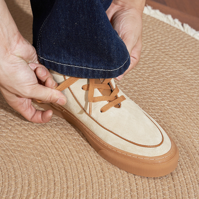 The Urbane High-Top Suede Sneakers