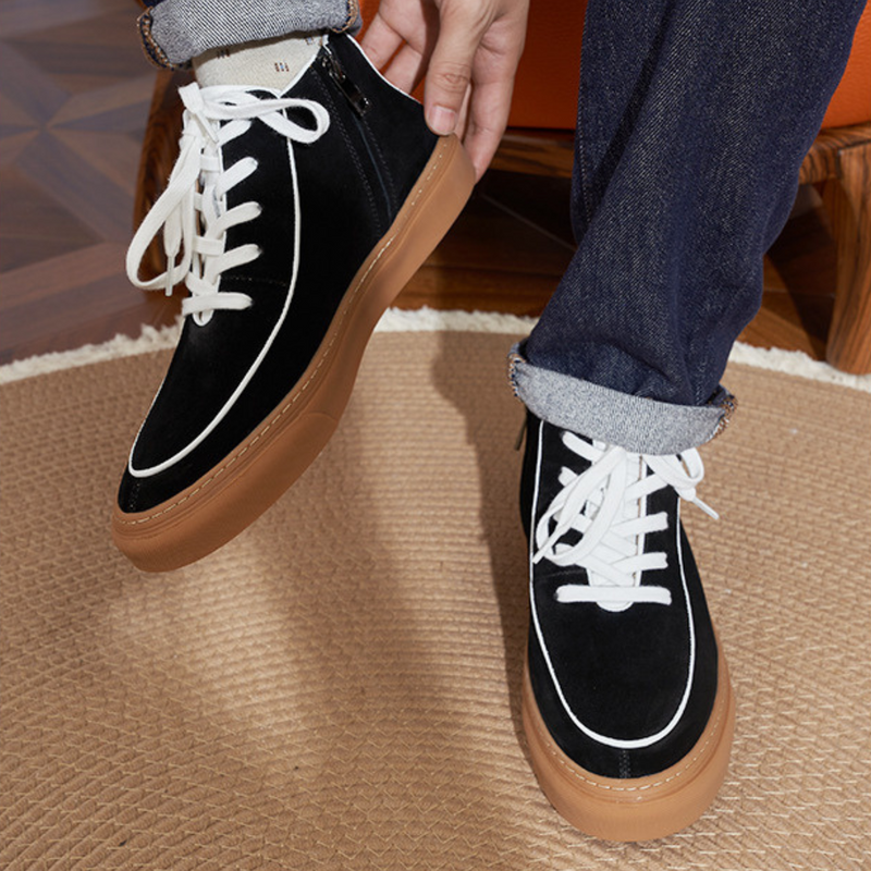 The Urbane High-Top Suede Sneakers