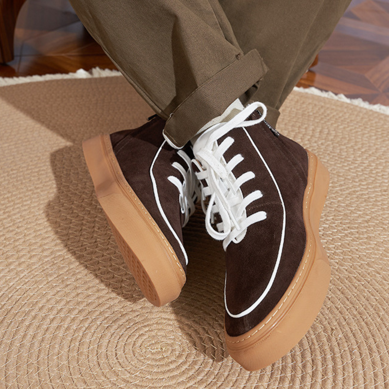 The Urbane High-Top Suede Sneakers