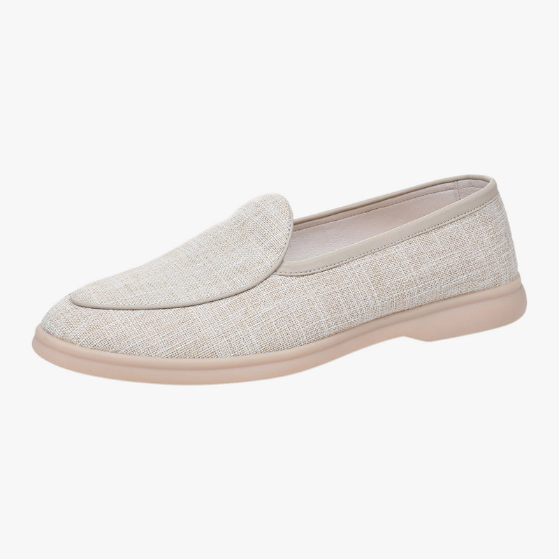 The Canvas & Cowhide Slip-On Loafers